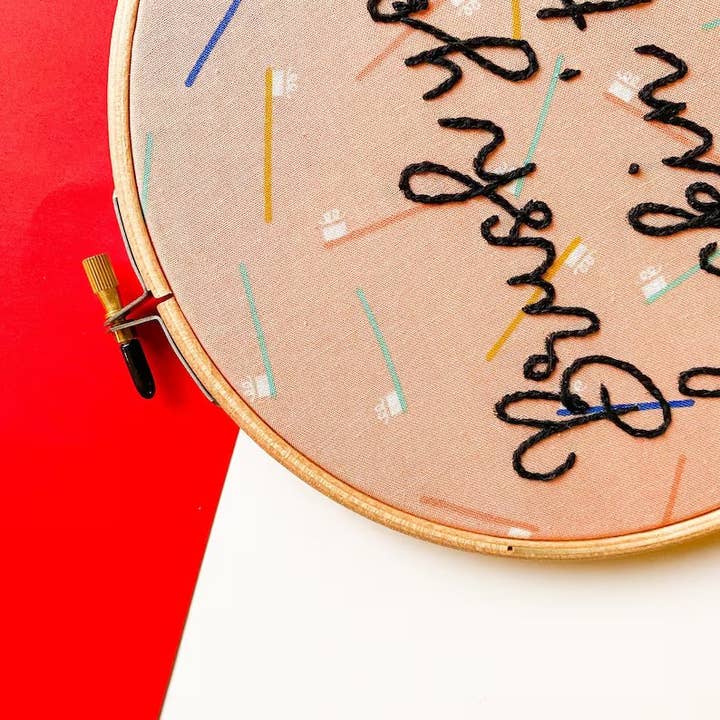 Bürste verdammt nochmal deine Zähne Handstickerei für den Großhandel von Real Swanky