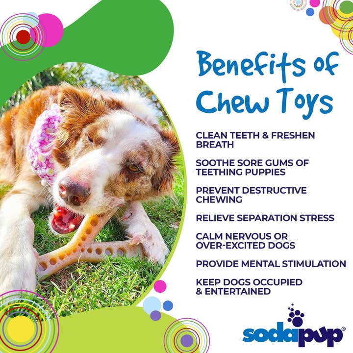 SodaPup Dog Toys - Wholesale Pet Chew Toy - Dog - MOD Wishbone Ultra Durable Nylon Dog Chew Toy for Aggressive