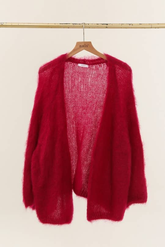 NAÏS PARIS - Venta al por mayor Cárdigan - Mujer - Cárdigan suelto de longitud media en 80 % kid mohair4