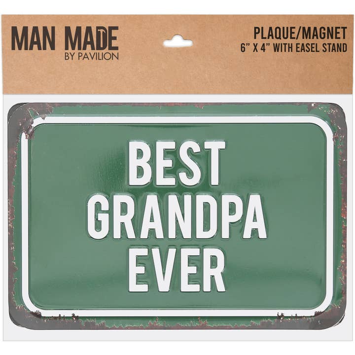 Pavilion - Wholesale Sign - Best Grandpa - 6" x 4" Tin Plaque