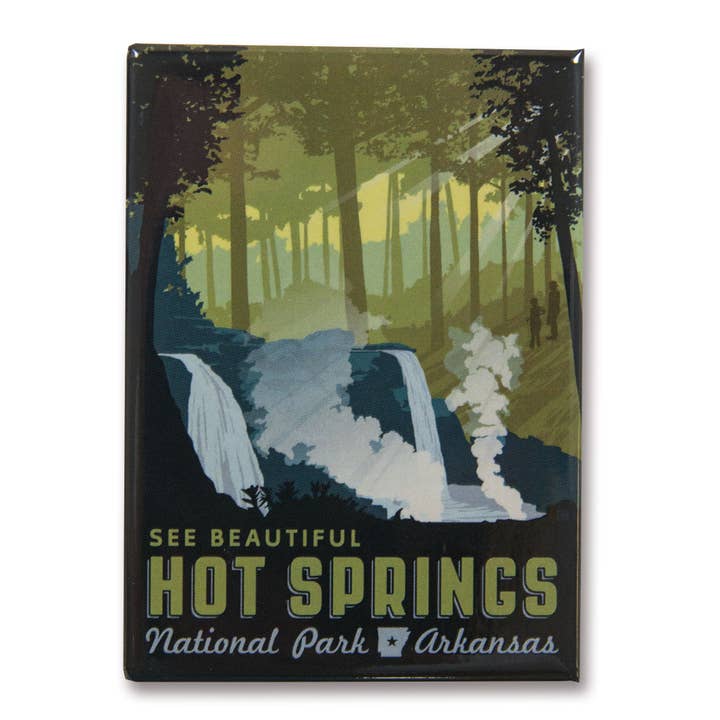 Hot Springs NP Magnet for wholesale by Tourist Courts