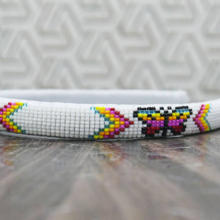 KANGURAH - Wholesale Fashion Headband - Women's - Native American Southwestern Beaded Headband Beaded Barrette2