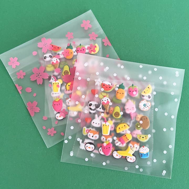 Wrapables.com - Wholesale Food Storage Wrap/Bag - Wrapables Transparent Self-Adhesive 4" x 4" Candy Cookie Bag25