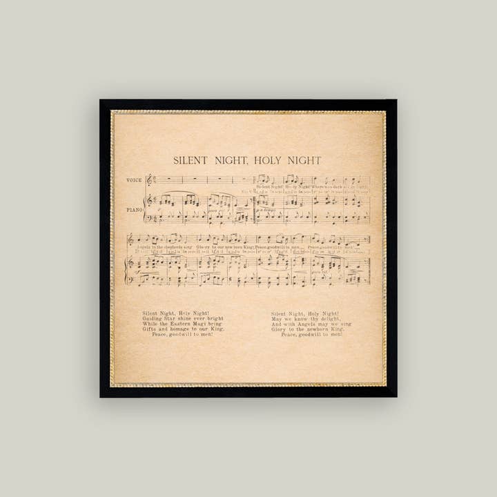 Petal Lane Home - Wholesale Art Print - Silent Night Framed Antique Art1