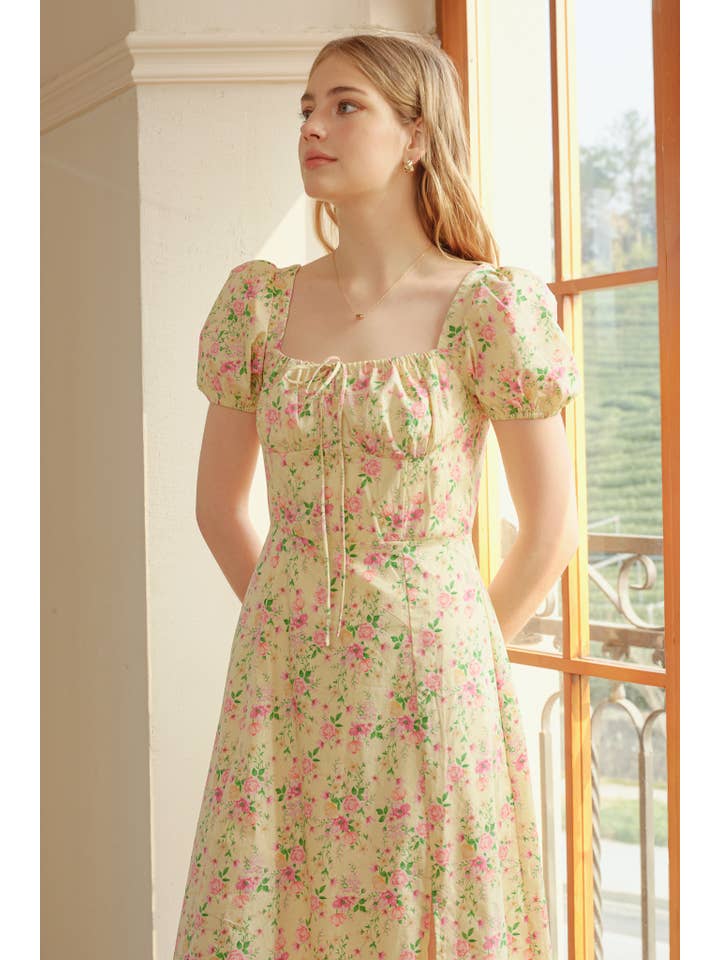 ROSIE POSIE - Wholesale Dress - Women's - RP2346 - Vintage Garden Party Midi Dress4