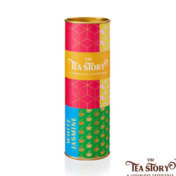 White Jasmine Tea Tube for wholesale by The Tea Story