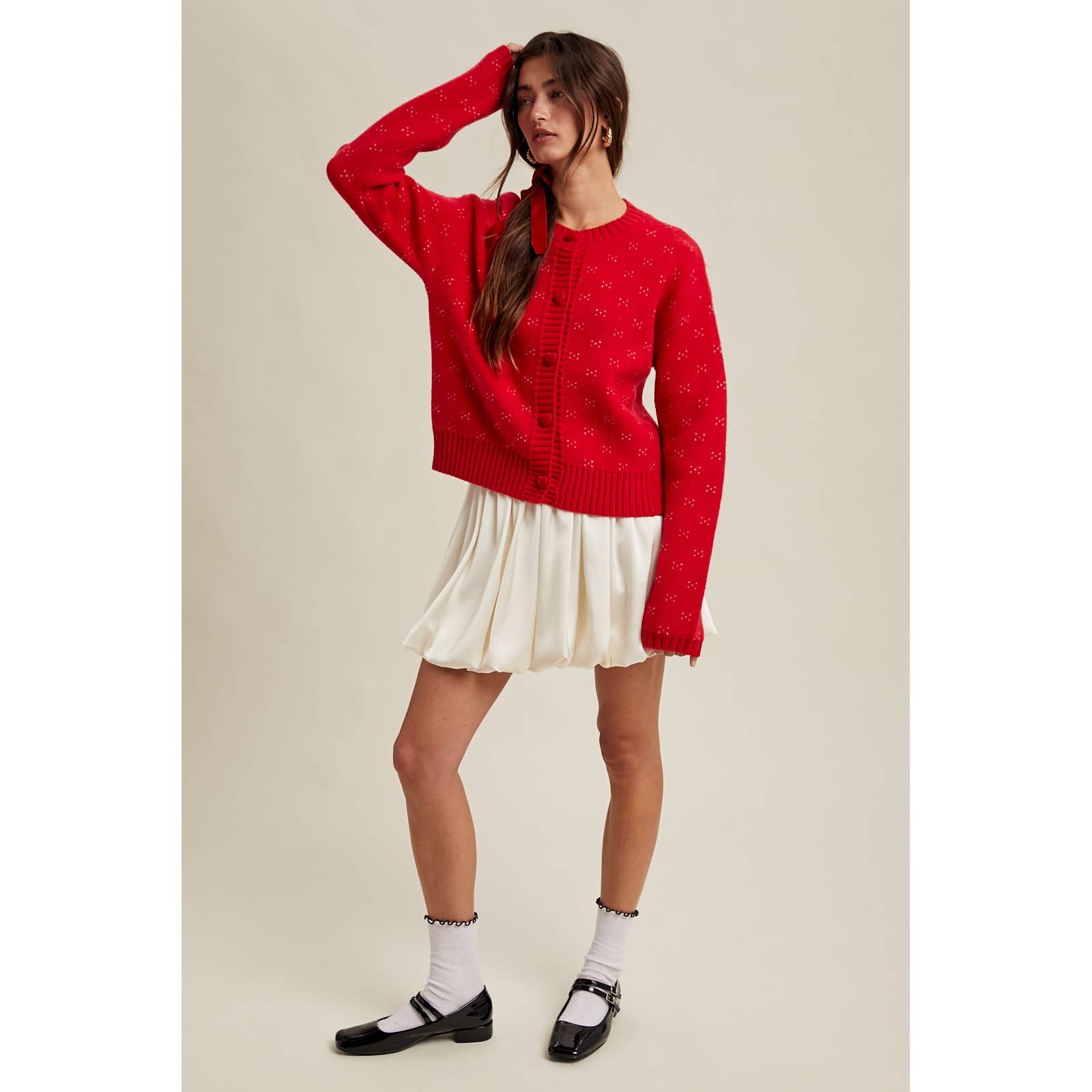 Wishlist Apparel - Wholesale Skirt - Women's - SATIN BUBBLE MINI SKIRT / WL25-112233