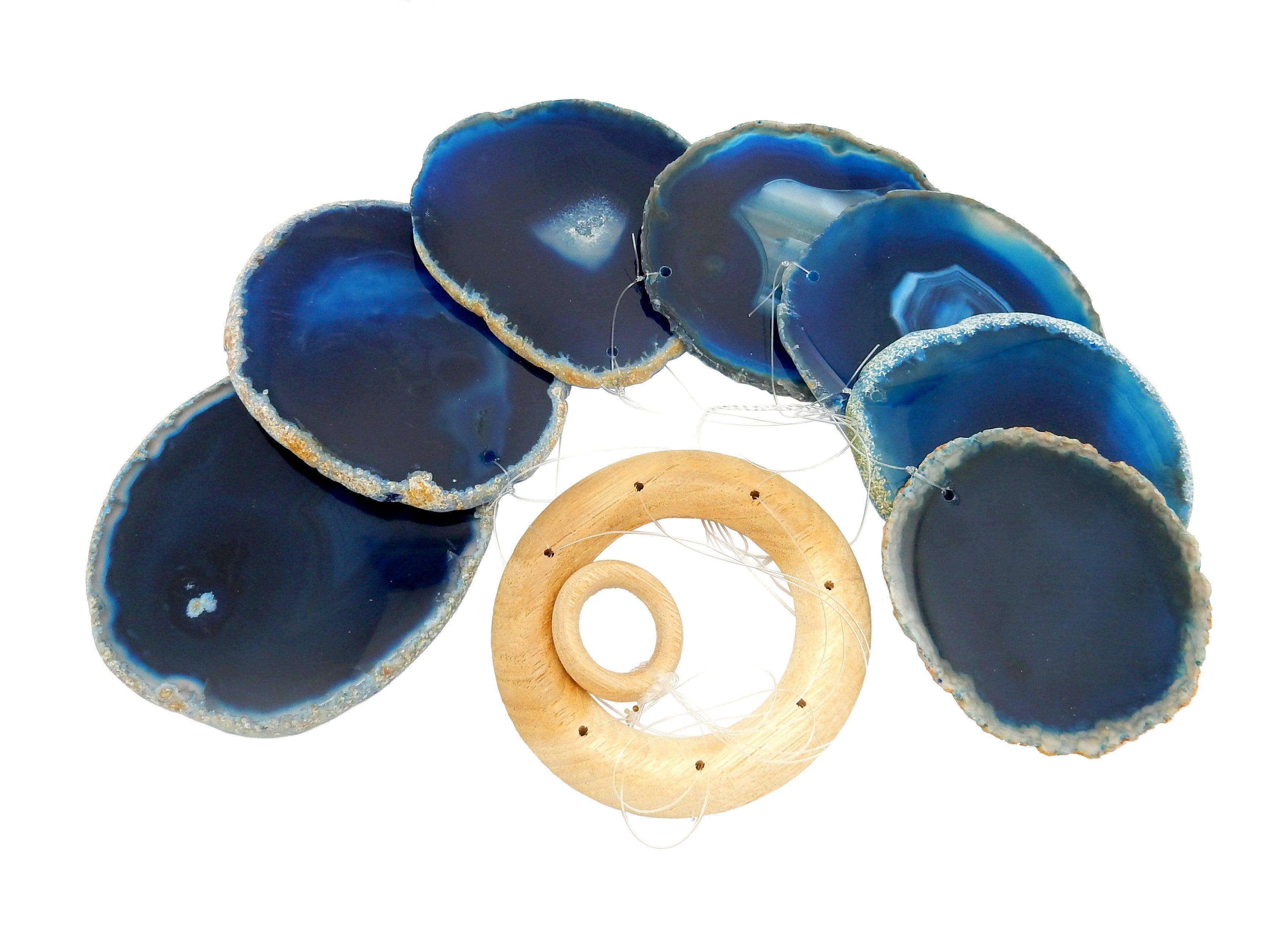 Rock Paradise - Venta al por mayor Campanas de viento - Móvil de Viento con Rodajas de Ágata para Decoración Espiritual del Hogar0