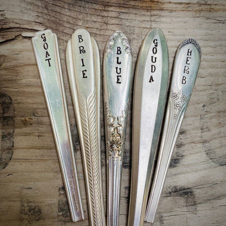 Pumpernickel and Wry - Wholesale Cutlery set - Assorted loose cheese markers - handle only1