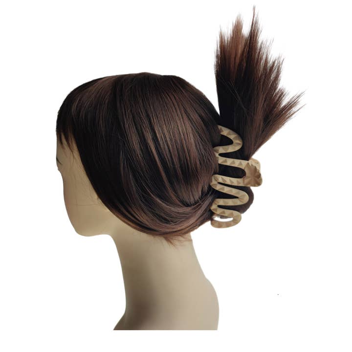 ASSORTED 5 Inches Zig Zag Claw Clip HC31025-13 (12PC) for wholesale on Faire1