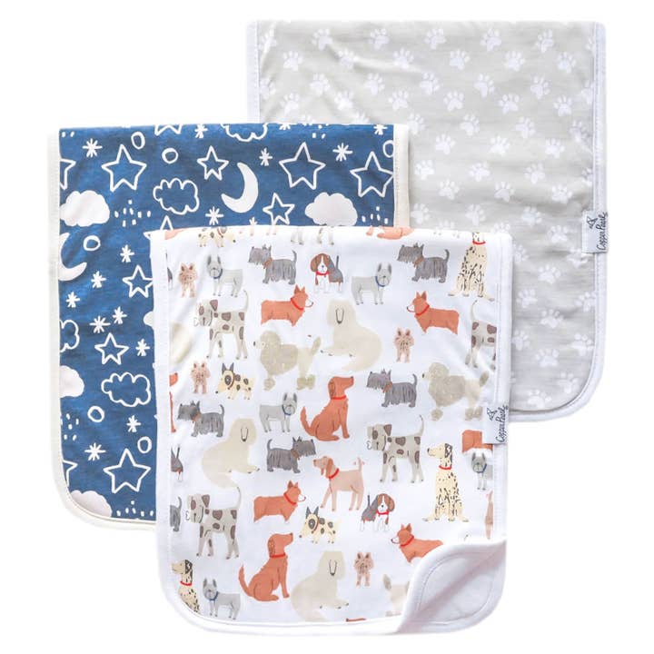 Premium Burp Cloths - Rufus for wholesale by Copper Pearl