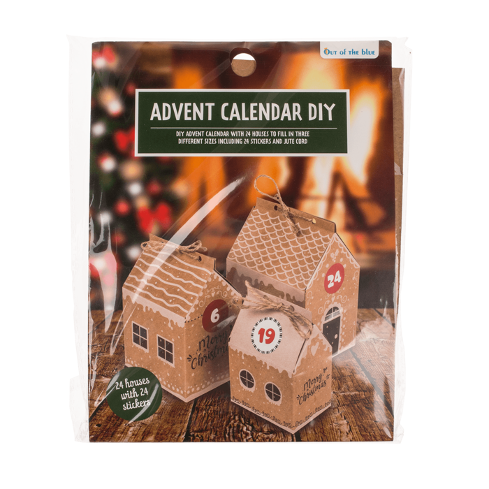 Out of the blue KG - Wholesale Advent Calendar - DIY Advent calendar, cardboard, 8 small and1