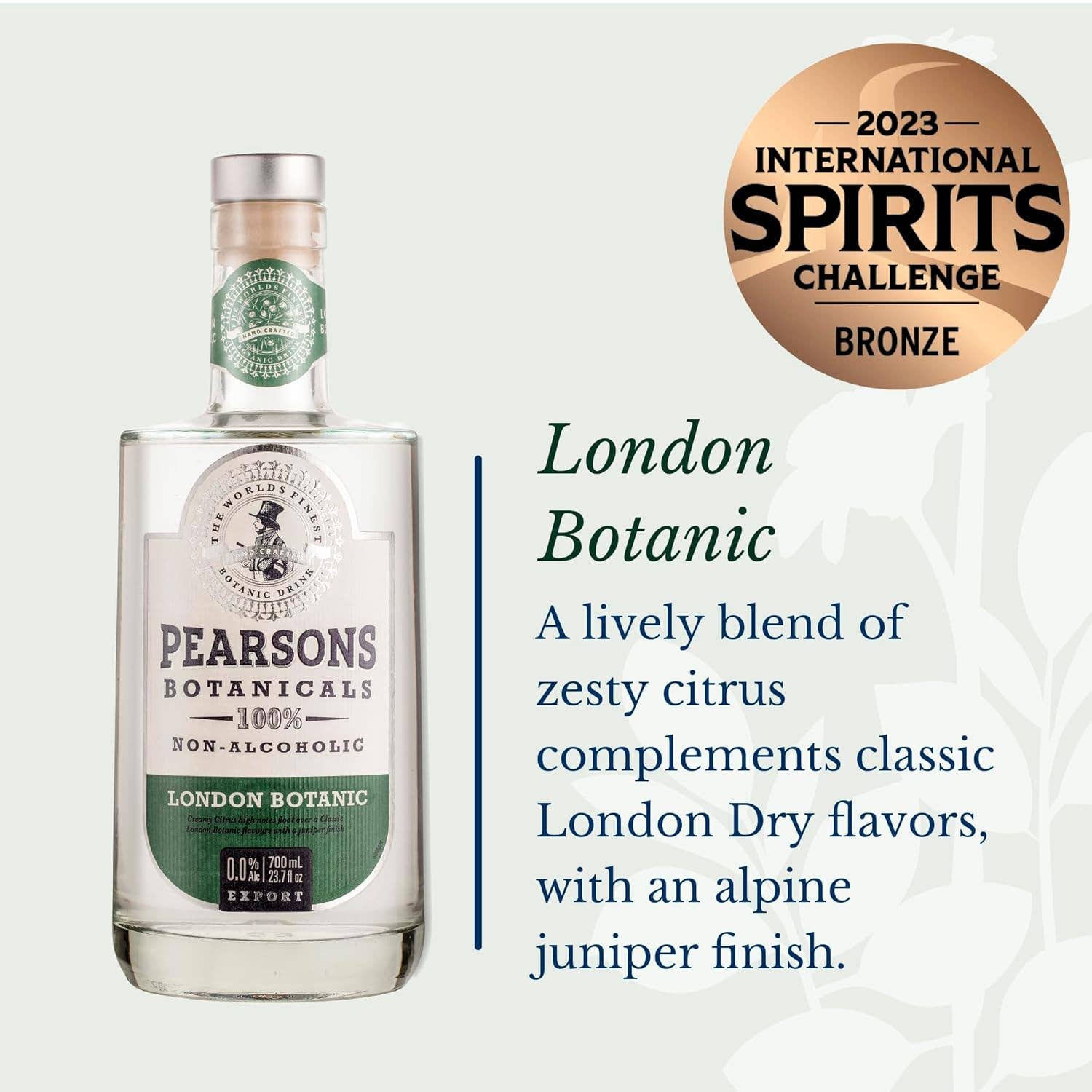 Think Distributors - Wholesale Non-Alcoholic Spirits/Wine/Beer - Pearsons Botanicals London Botanic Non-Alcoholic Gin5