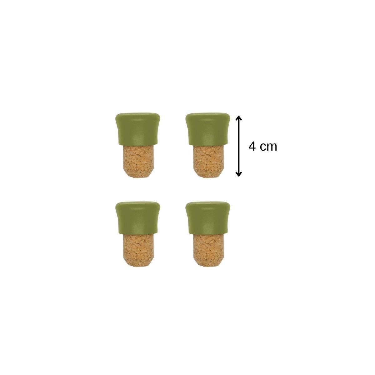 Zenker - Venta al por mayor Tapones de vino - Juego de 8 tapones de corcho Fackelmann Gama Cero2