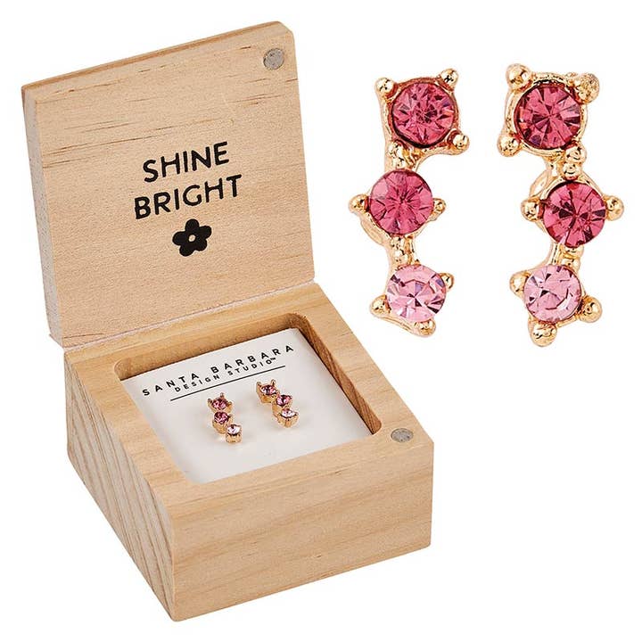 Treasure Box Earrings - Oh Happy Day for wholesale by Santa Barbara Design Studio by Creative Brands