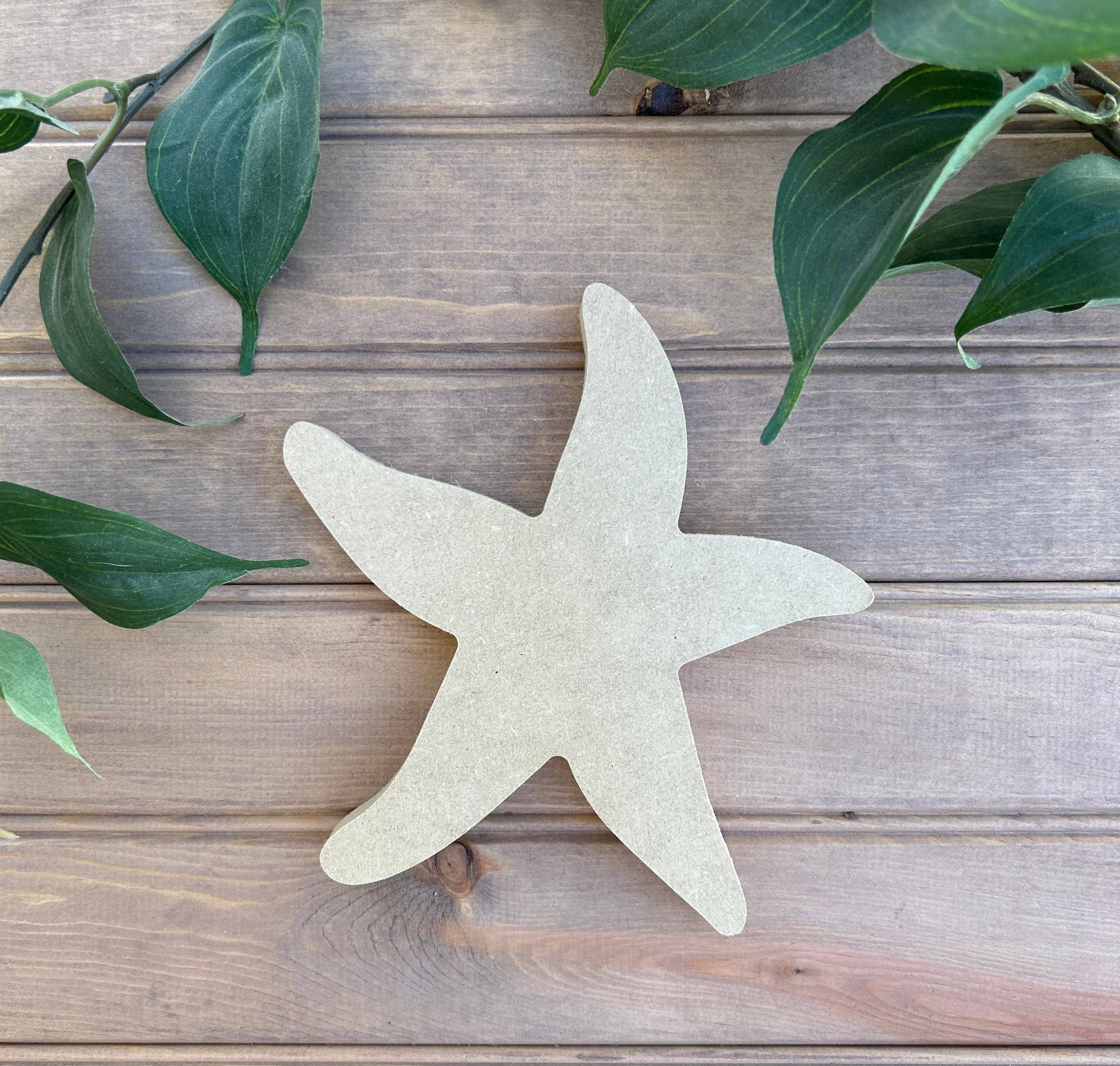 Inkwood Crafters - Wholesale Decorative Tabletop Object - Rustic Wood Starfish - Beach Shelf Sitter5