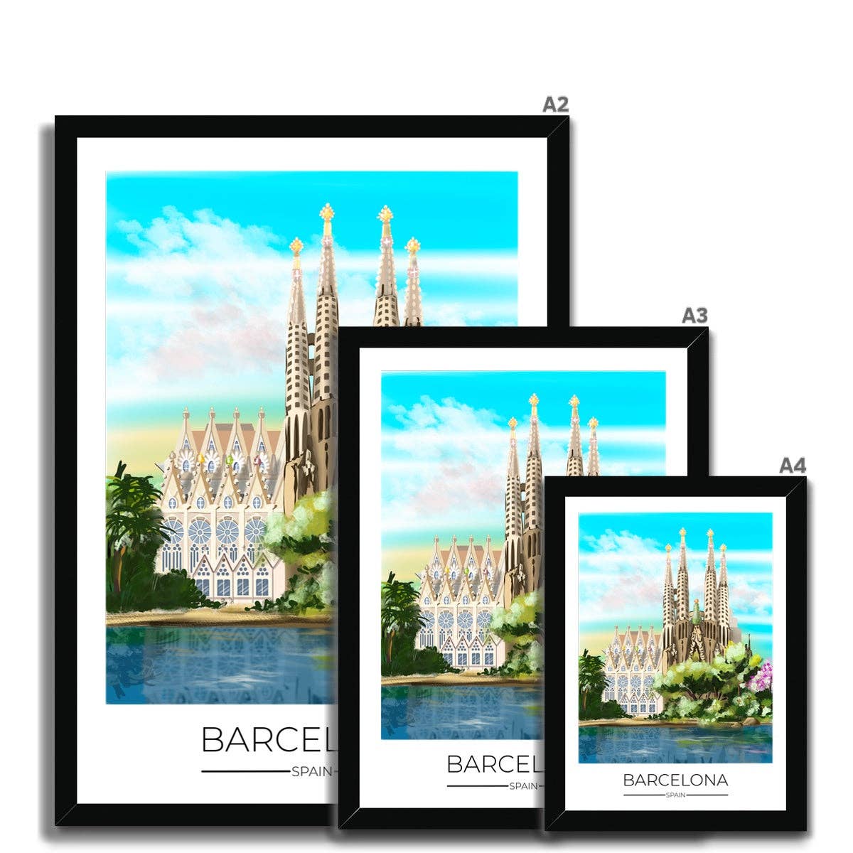 Dreamers who Travel - Wholesale Poster - Barcelona Travel Poster Print13