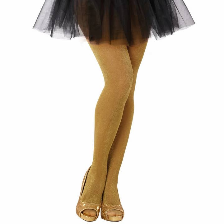 Medias Brillantes Doradas — Talla Única para venta al por mayor de KBW Global Corp.