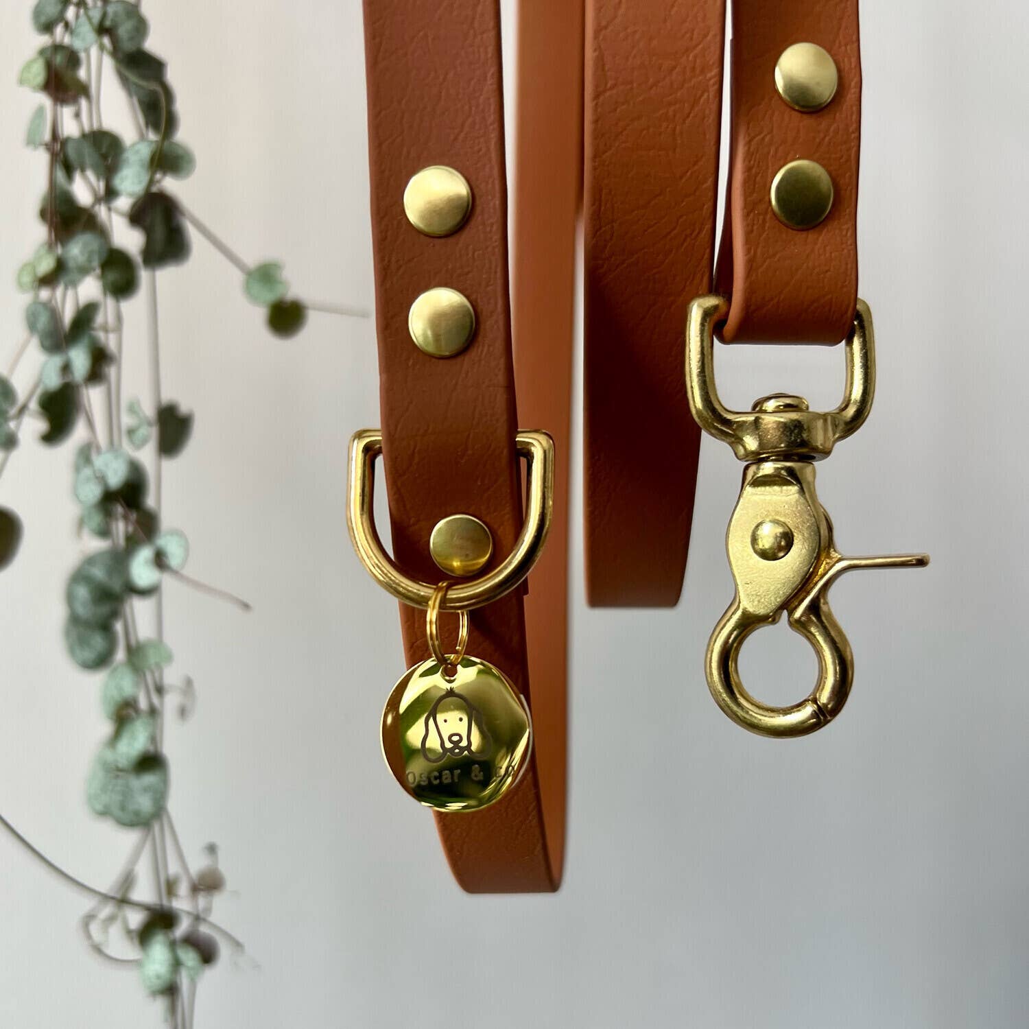 Oscar & co - Wholesale Pet Leash - Dog - Waterproof dog leash in camel Biothane1