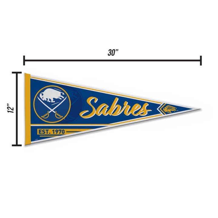 Rico Industries - Wholesale Flag - NHL Hockey Buffalo Sabres Classic Soft Felt 12X30 Pennant4