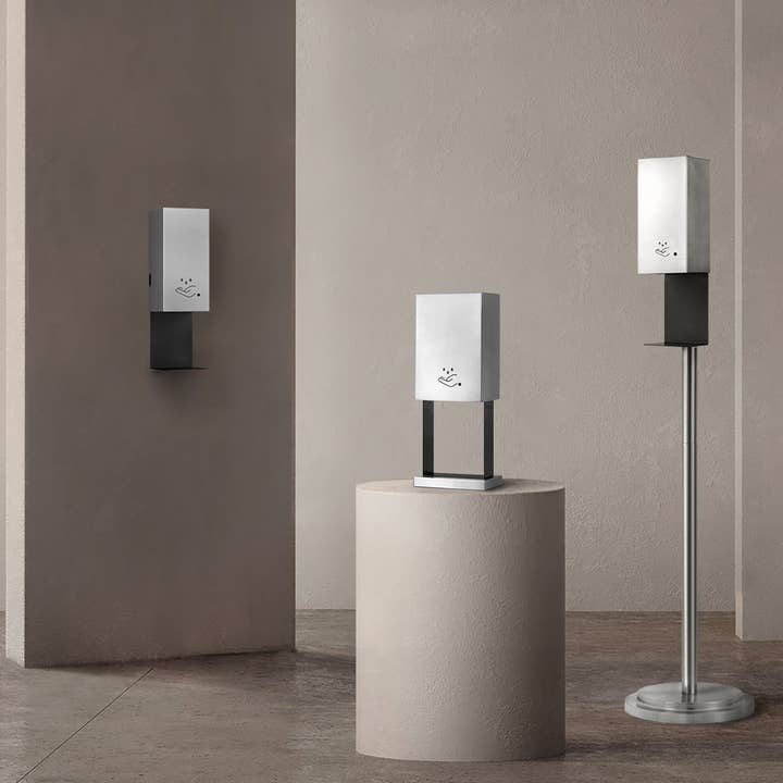 Nova of California - Wholesale Hand sanitiser - Wall Sanitizer 19" Brushed Brass Luxe Touchless4