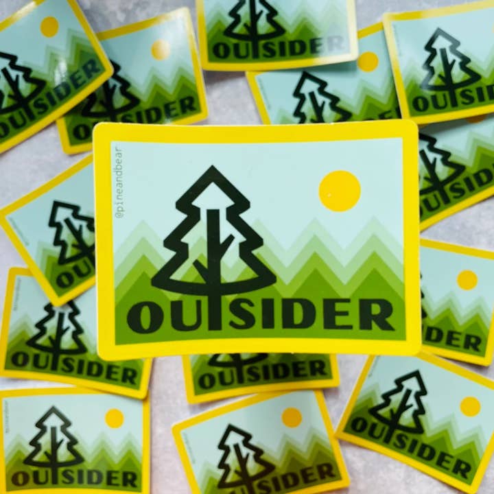 Pineandbear – wholesale Phone & laptop stickers – Vinyl Sticker - Outsider