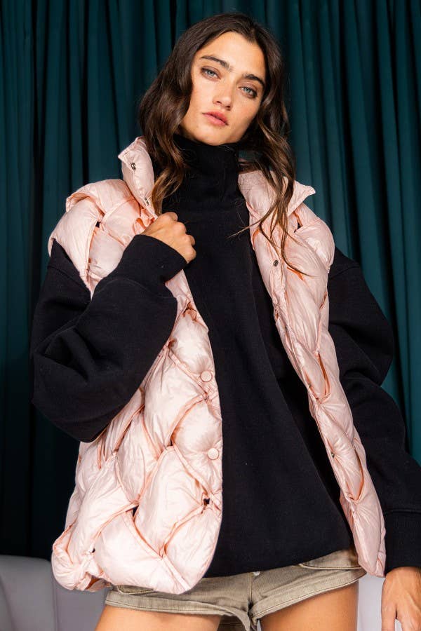 BUCKETLIST INC - Vente Veste sans manches – femme - Veste doudoune boutonnée IT204012