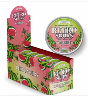 iSweet.ca - Wholesale Gummy - (S1-06) Iconic RetroSours Watermelon 2.12oz (60g) x 8 Units0
