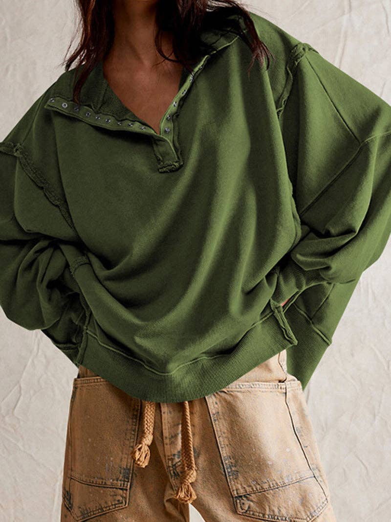 safistyle - Wholesale Button Down Shirt - Women's - Oversized Button-Up Top1