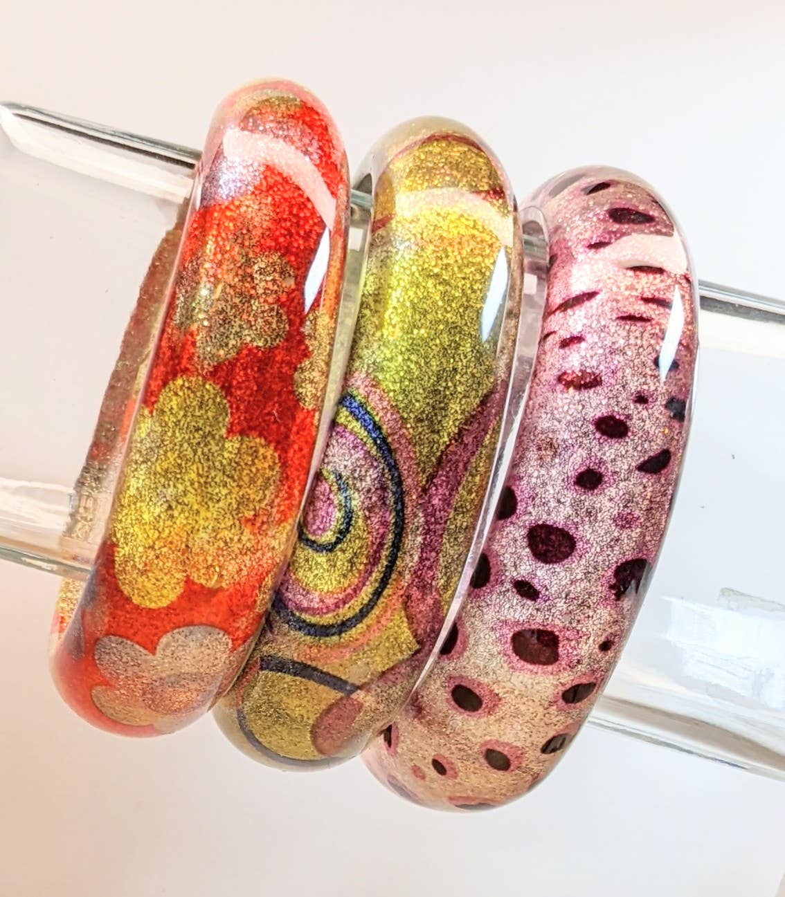 Fiona Accessories - Wholesale Bangle Bracelet - Bangle Bracelet Retro Resin Bangle Variety4