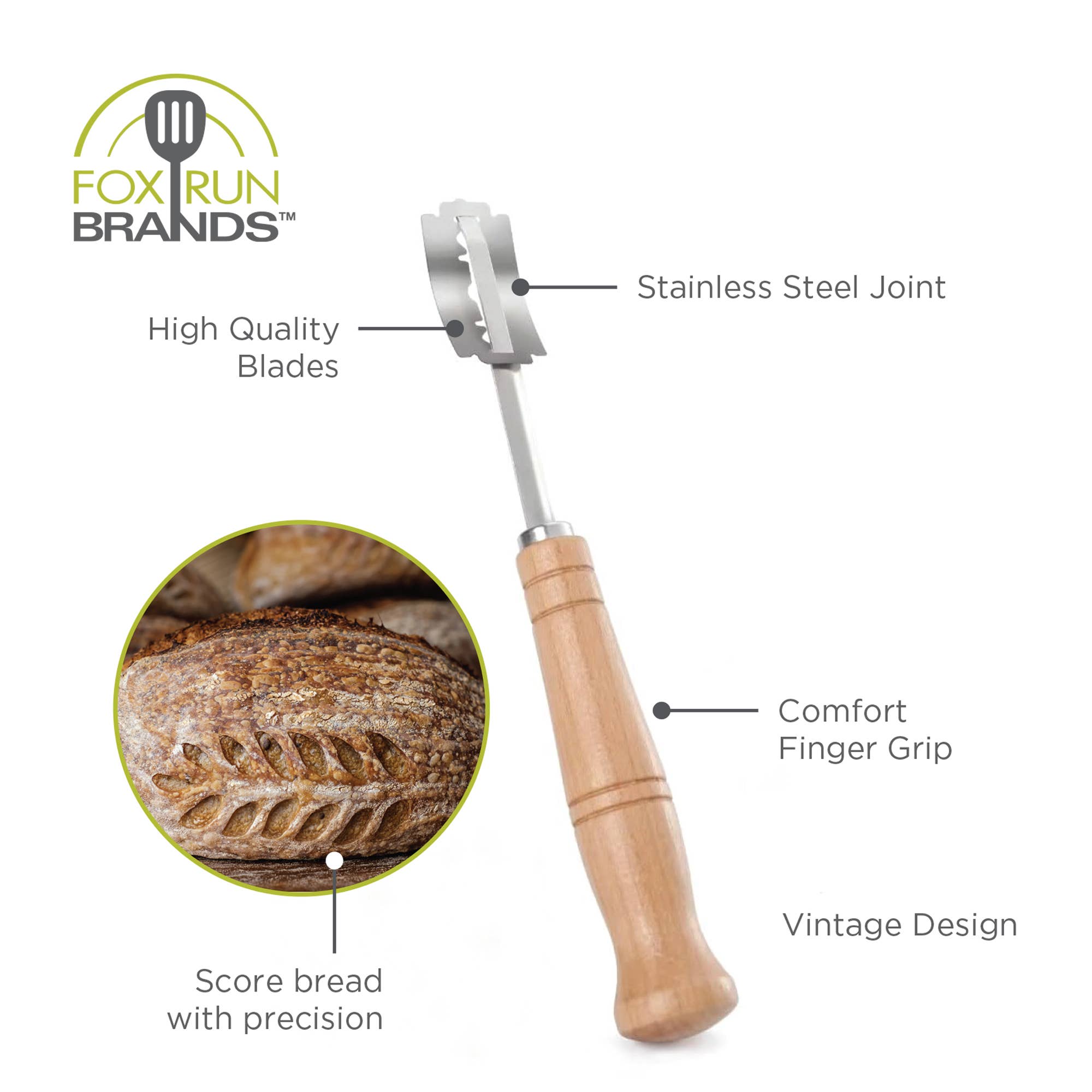 Fox Run Brands - Wholesale Kitchen Tool/Gadget - Fox Run Stainless Steel Bread Lame With Handle, 15 Blades6