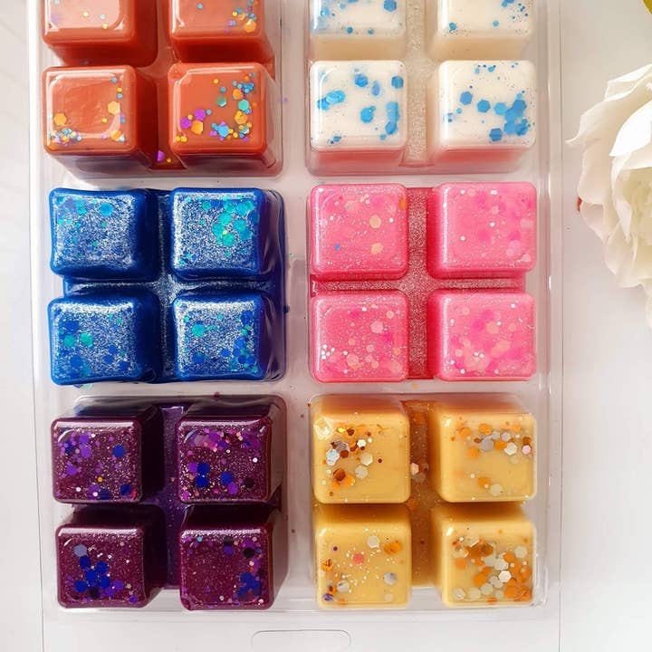 Embalagem grande tipo clamshell com 6 x 4 células para wax melts por atacado de craftastik