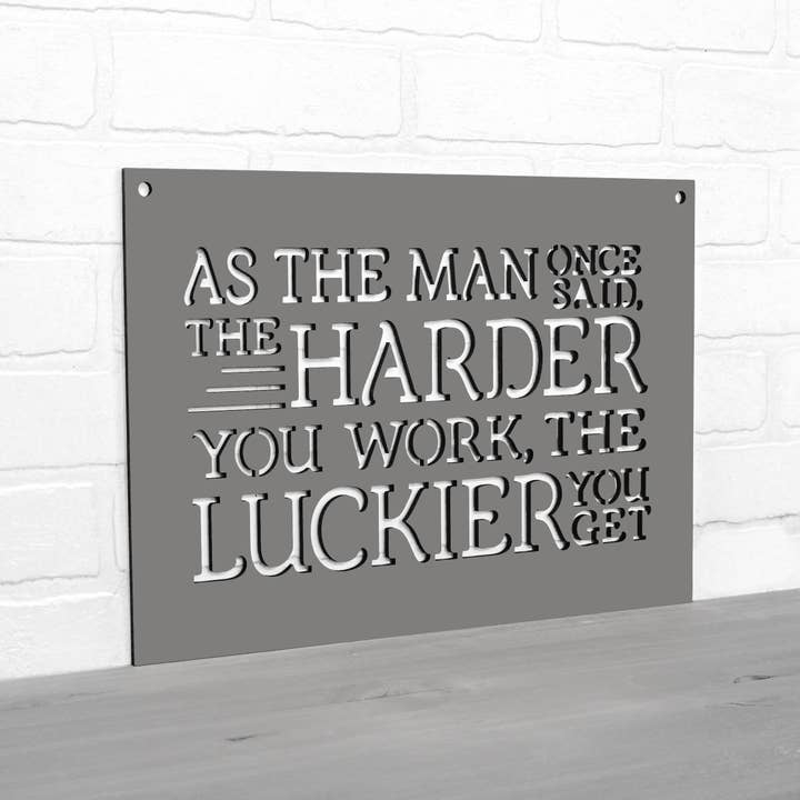 Spunky Fluff - Wholesale Wall Sign - As The Man Once Said Ted Lasso Wooden Quote Sign12