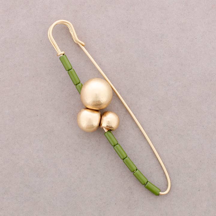 Broche Nål Kugler Metal Finish Rørperler Harpiks for engroshandel hos Sonata