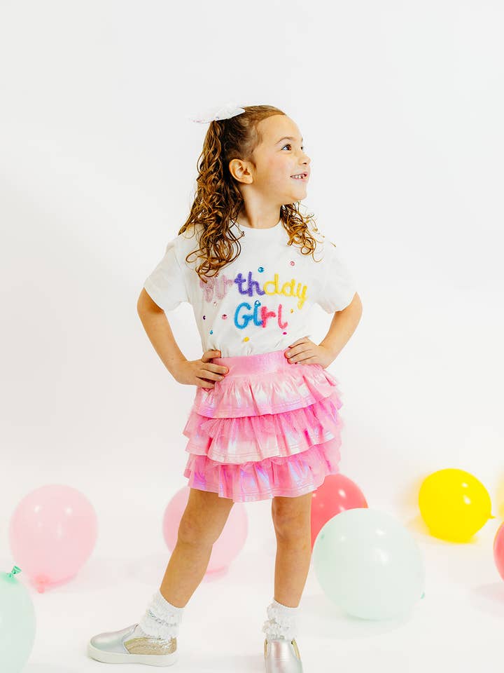 T-shirt Fille d'Anniversaire pour la vente par Three Wildflower Designs