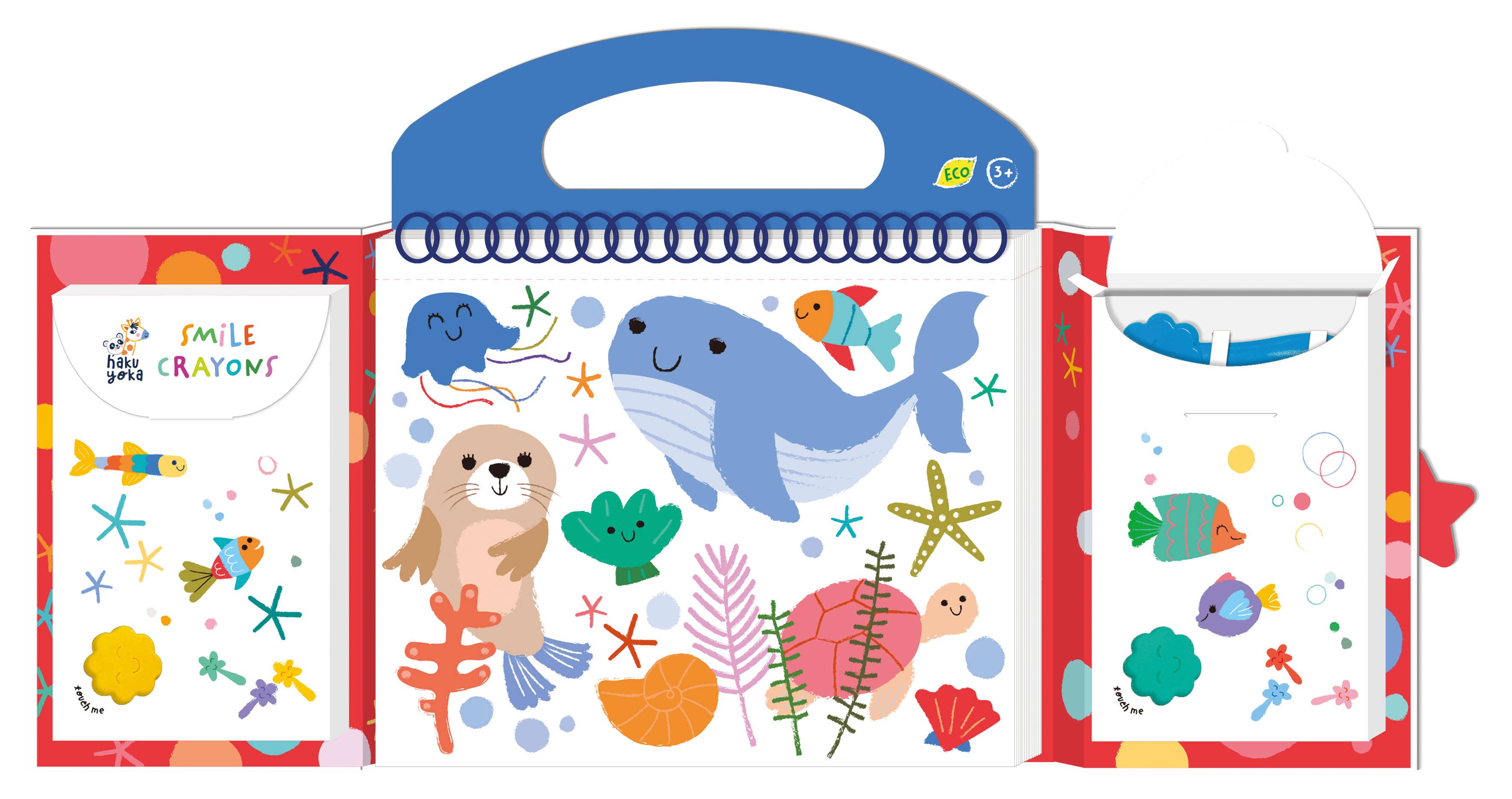 DAM - Vente Livre de coloriage et d'activités pour enfants et bébés - Haku Yoka - Mon premier kit de coloriage SEA FIRE0