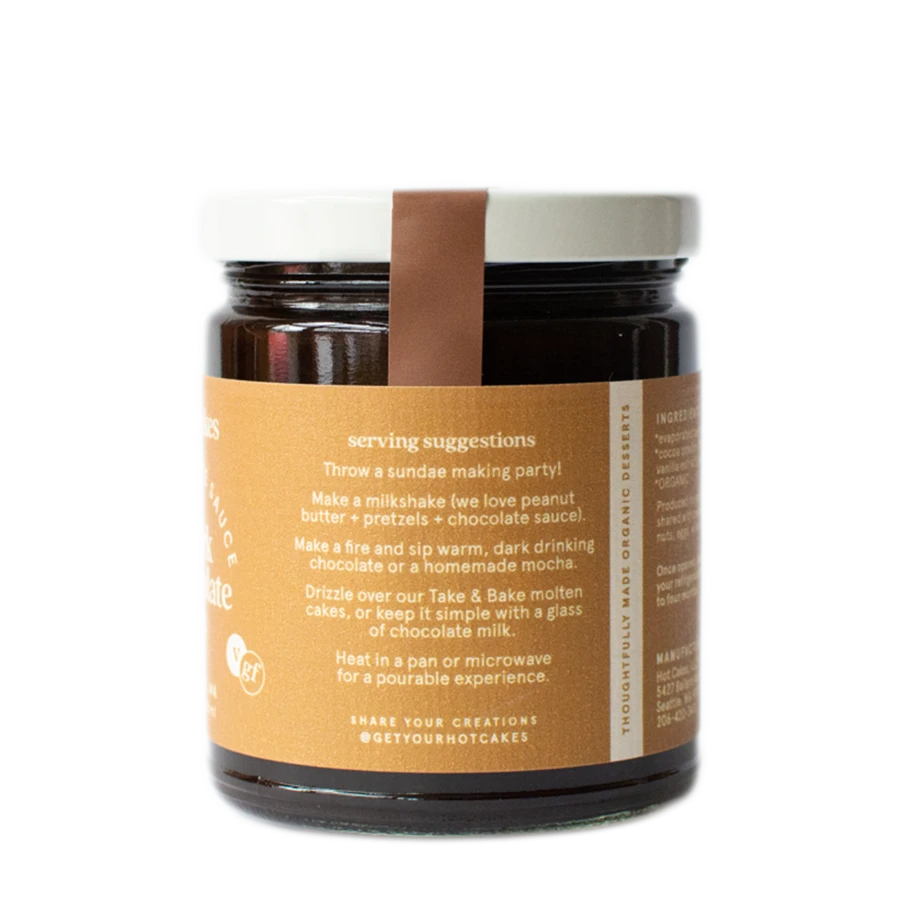Hot Cakes - Wholesale Hot Fudge/Chocolate Spread - Dark Chocolate Sauce1