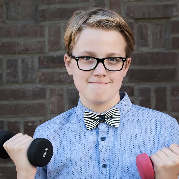 Papillon con grafica — Linee orizzontali per la vendita all'ingrosso da parte di Comme Bonjour