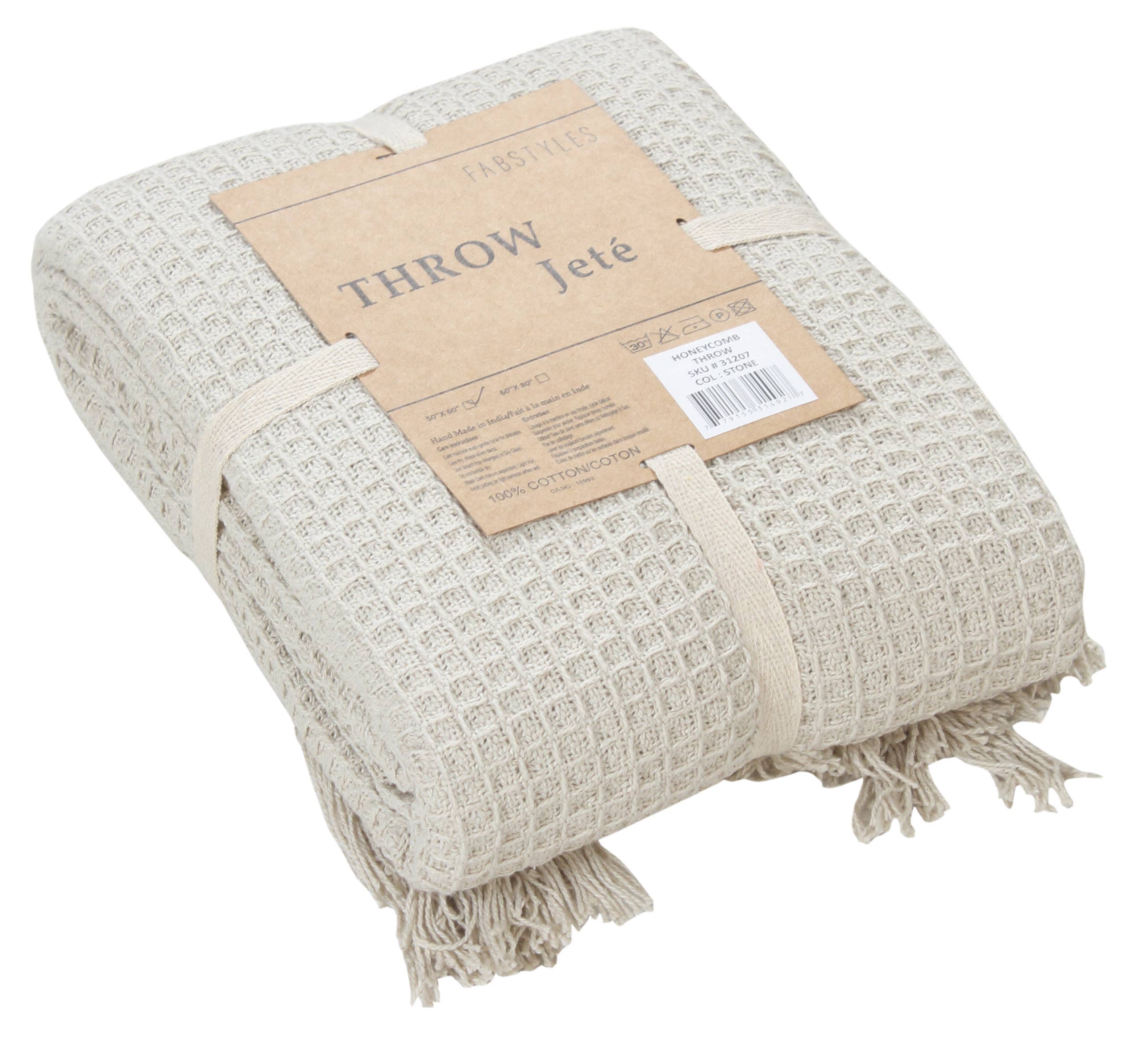 Fabstyles - Vendita all'ingrosso Plaid - Plaid in cotone di alta qualità con motivo a nido d'ape Fabstyles1