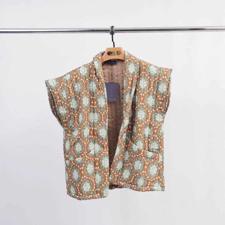 Cecile Wang – wholesale Väst - Dam – Mönstrad quiltad väst KD7316-2
