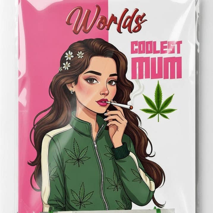 Reefer Cards - Wholesale Mother's Day Card - Worlds Coolest - Mother's Day Cannabis Greeting Card
