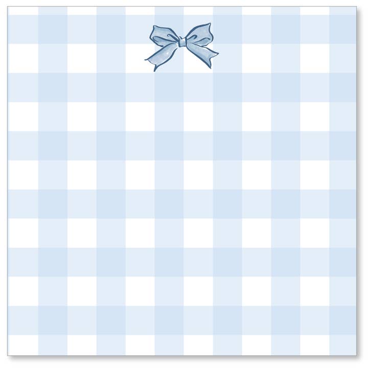 BLÅ ROSETT + BLÅ RUTIG SLABBLOCK | STUDIO STOCK för wholesale av B. ROWE & CO.