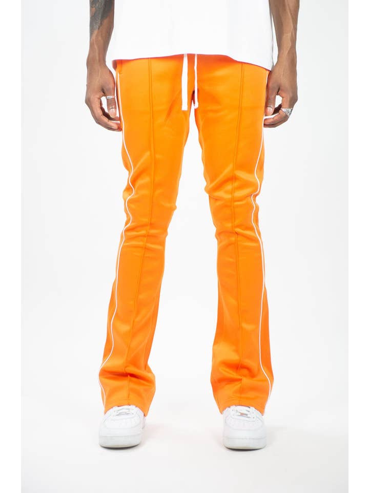 470 Track Stacked Pants - Orange for wholesale on Faire