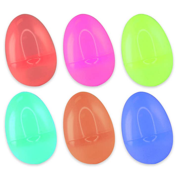 3" Plastic Easter Eggs - 6 Pack for wholesale by Kipp Brothers
