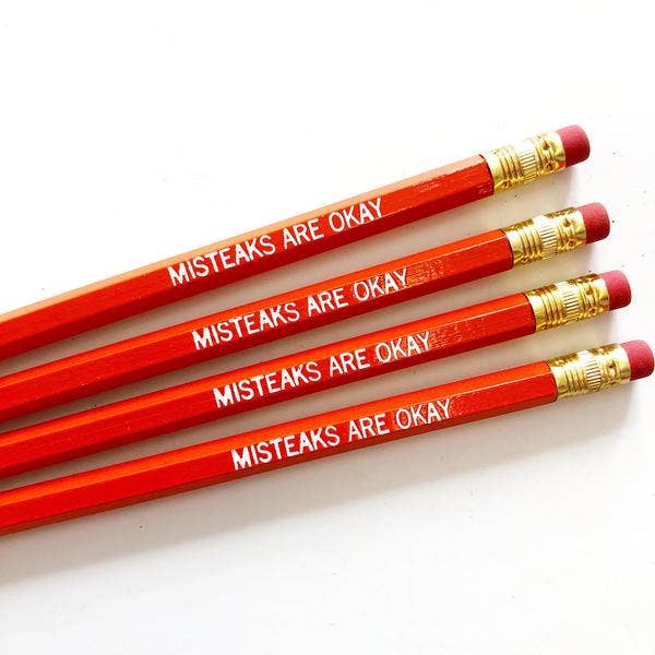 Mistakes Are Okay Pencil for wholesale by Calliope