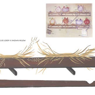 Chicken Coop vägg stencil för wholesale av Designer Stencils