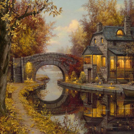 Figured'Art - Wholesale DIY Craft Kit - Paint by Numbers rolled - Retirement and tranquility
