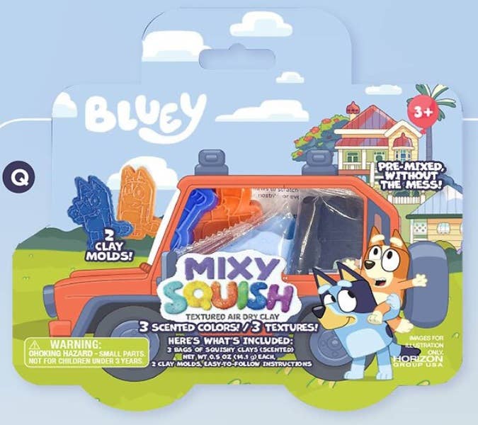 The Zoofy Group , LLC - Wholesale Toy Set - Kids - BLUEY MIXY SQUISH CAR0