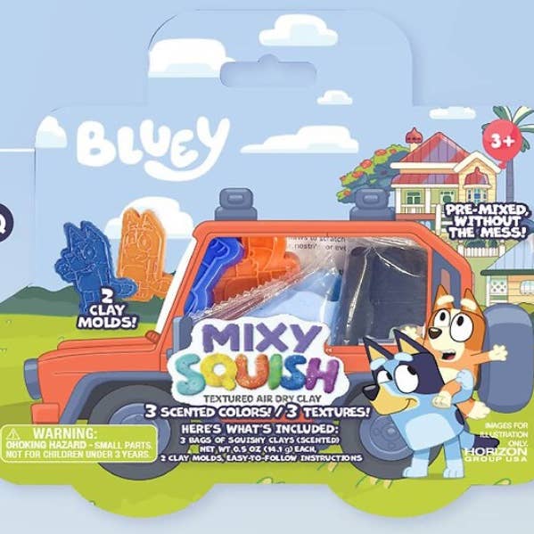 The Zoofy Group , LLC - Wholesale Toy Set - Kids - BLUEY MIXY SQUISH CAR0