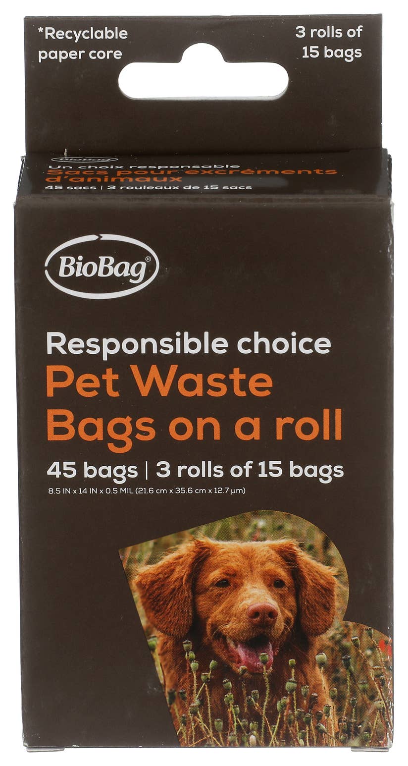 BioBag America Inc - Wholesale Pet Poop Bag - BioBag 100% Pet Bag on a Dispenser Roll (180)1